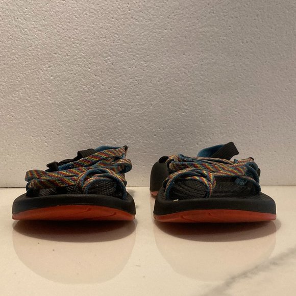 Chaco Z2 boulder style toe strap rainbow hiking sandals sz 9 - Picture 3 of 11